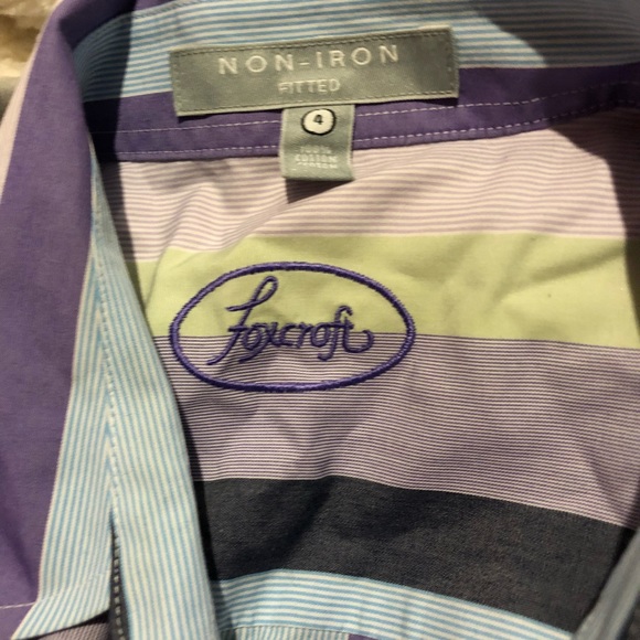 Striped 3/4 sleeve button up shirt - Picture 2 of 3